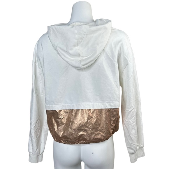 Heroine Sport Ray Colorblock Hoodie Pullover Ivory/Copper M - Picture 4 of 10